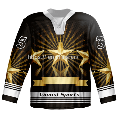 custom 100% polyester ice hockey jersey with no limit for design