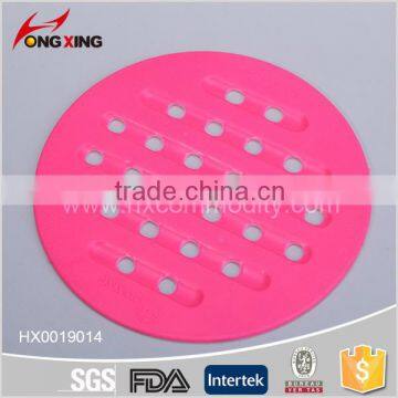 round shaped plastic kitchen placemats and coasters, silicone cup coaster