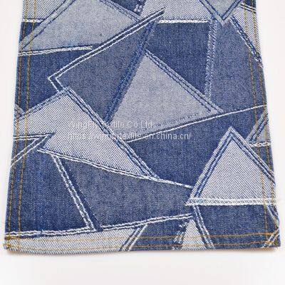 12.4oz 100% Cotton Straight Slubby Jacquard Japanese Denim Pants Fabric 31/32“ photo-3