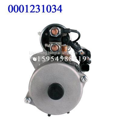 Bosch 0001231034 11kv Soft Motor Starter Manufacturing Bosch 1986s00695 Starter Motor Benz China 9kw 24V Starter Motor for Bosch Man 0001231034