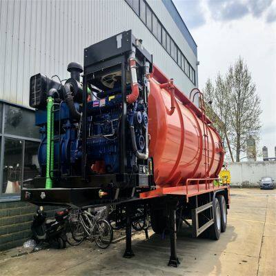 Customized 22 Square Meter Semi Trailer Oil Drilling Mud Suction Truck for Export photo-4