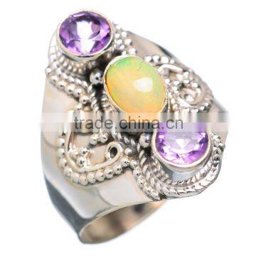 RARE ETHIOPIAN OPAL 925 STERLING SILVER RING ,925 STERLING SILVER JEWELRY WHOLE SALE,JEWELRY EXPORTER