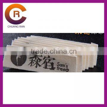 Wholesales black logo printed customize made cotton cheap printed clothing label hang tag