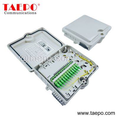 Outdoor SC 12 fibers plastic housing FTTH terminal FDB Fiber optic distribution box for incoming fiber drop cable Sample Free