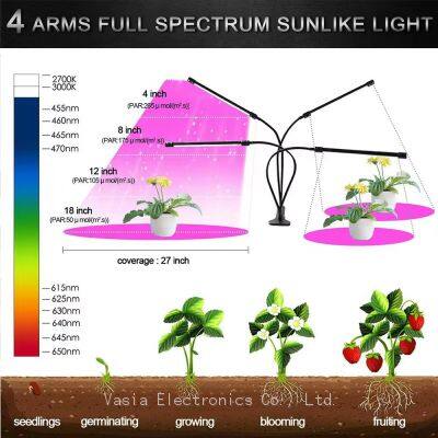Wall-Mounted Vertical Grow Light Bar, 50W UV/IR Enhanced, Perfect for Indoor Green Walls & Aesthetic Plant Displays