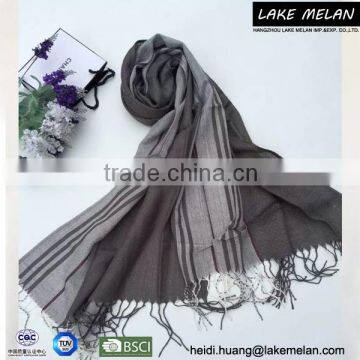 SS 16 Hot Selling Men's Woven Scarf With Striped Pattern photo-5