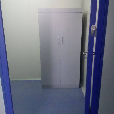 Laboratory-Grade Solid Wood Locker/Shoe Cabinet