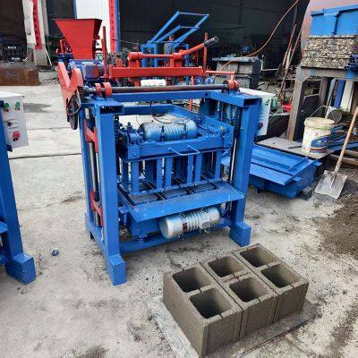 Mobile Small Brick Machine South America Customers Favored Semi-Automatic Hollow Block Making Machine Brick Machinery photo-5