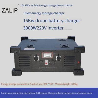 Zalip High-power Fast Charging Mobile Energy Storage for Dji, Xag, and Gemco Plant Protection and Lifting Drones With 100 Kwh Capacity for Fast Charging of Drones