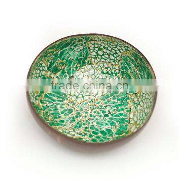 High quality best selling eco friendly lacquer eggshell inlay coconut bowl from Viet Nam