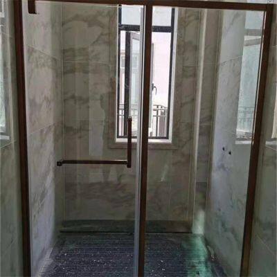 10mm Tempered Glass Shower Doors With Aluminum Frame - ANSI Z97.1 Certified