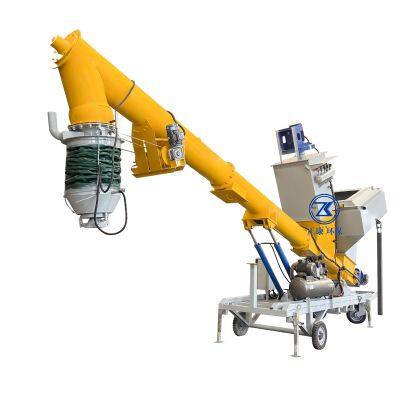 Гидравлический подъемный винтовой загрузчик порошка. Передвижной винтовой загрузчик, стабильный, прочный и настраиваемый