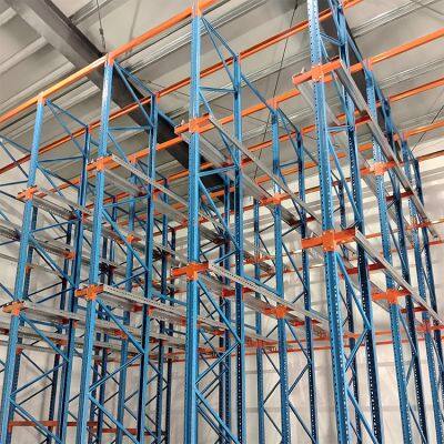 Maßgeschneiderter pulverbeschichteter Stahl-Einfahrregal für Lagerräume