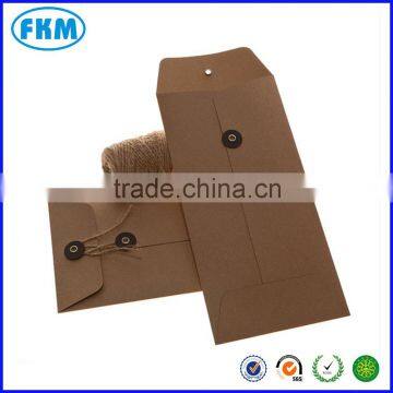 Brown Kraft x 10 ( DL size)-String Tie Envelopes