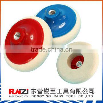 Felt polishing pad with adapter