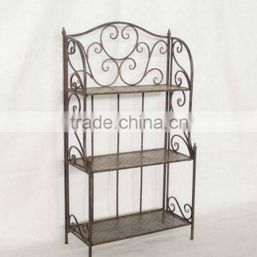 2015 Latest design new arrival convenient wrought iron bookshelf