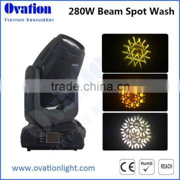 High Quality Guangzhou 280W Beam Spot Wash 3in1 Moving Head Light photo-2