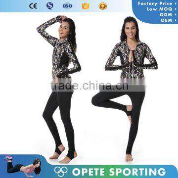 (OEM/ODM Factory)Woman Running Full Zip Jacket Yoga Gym wear