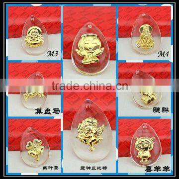 2013 China Wholesale Fashion Jewellery Gold Zodiac Pendant photo-3