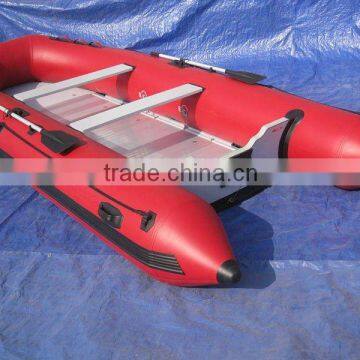 CE 2012 Hot selling Hypalon/PVC Aluminum floor rescue boat 3.6 meter Inflatable Boat