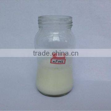 sterilize baby clear glass milk bottle with screw top metal lid