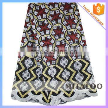 Mitaloo MSL0383 Top Quality Heavy African Lace Fabric Swiss Voile Lace With Best Price photo-5