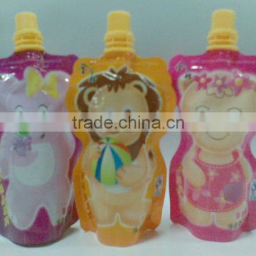 Customized Shape spout pouch for drinking juice sauce