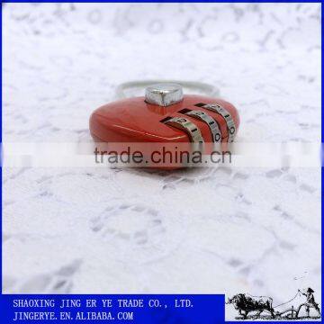 Small 3 Dials Heart Shape Cable Combination Luggage Lock