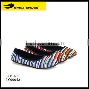 Lady' colourful strips casual shoe