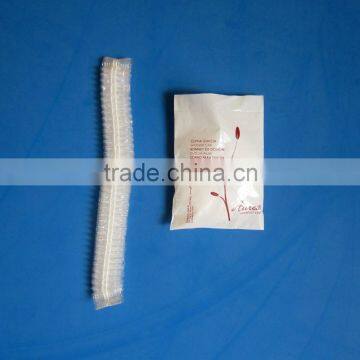 China Wholesale Disposable PE Plastic Strip Shower Cap