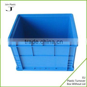 Waterproof PP plastic moving blue & grey turnover boxes with lids