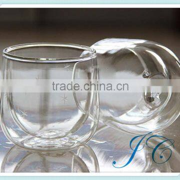 hot selling double wall glass cup / glass tea cup / glass coffee cup with high quality