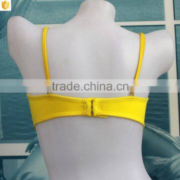 Latest Fresh Yellow Big Cup Ladies Gym Wear photo-6