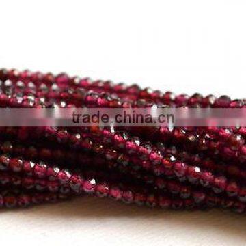 Garnet Faceted Beads