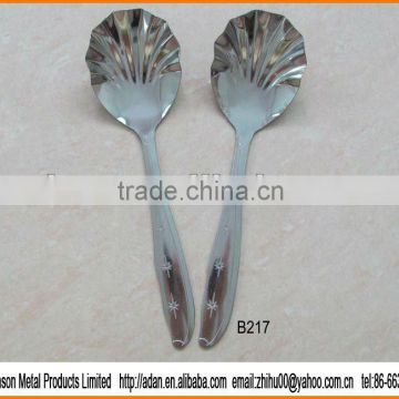 B217 stars shell shape ss serving spoon