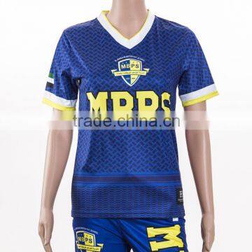 100 cotton silk screen printin customized womens custom football jersey