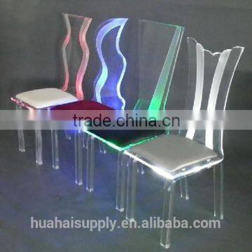 Upscale Acrylic LED Light Acrylic chair home furniture