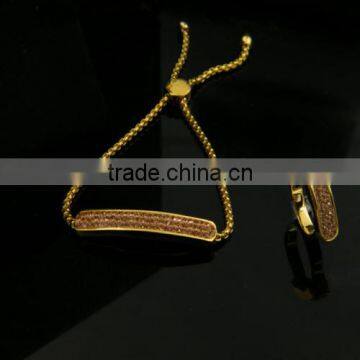 newest dubai gold jewelry set with packaging