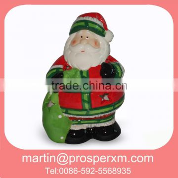 Ceramic christmas santa tealight holder