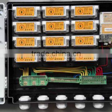 AMI AMR and DIN Rail Split prepaid Energy Meter Box with CIU