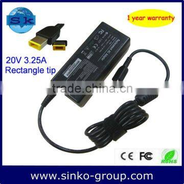 AC adapter charger for Lenovo Thinkpad 20V 3.25A yoga13 U430 65W