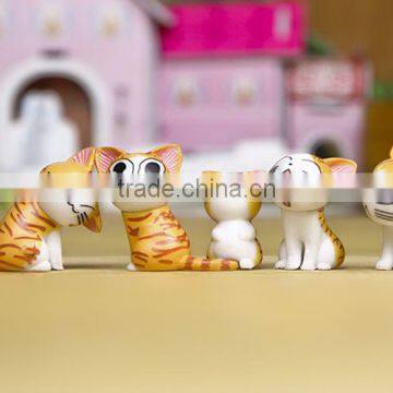 Custom Cute Plastic Cat Figurines Use PVC Material photo-5