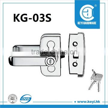 SKG-03S double sided handle type glass door lock with key for South America Market