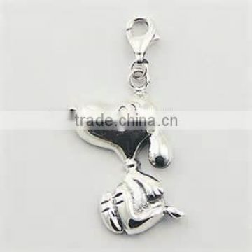 Vnistar wholesale cheap alloy snooby dog charm animal dangles charm fit bracelets and necklaces TC-007