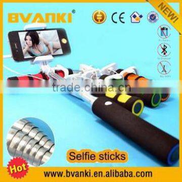 Gadgets 2016 new technology cable take pole selfie stick with wire,foldable selfie stick