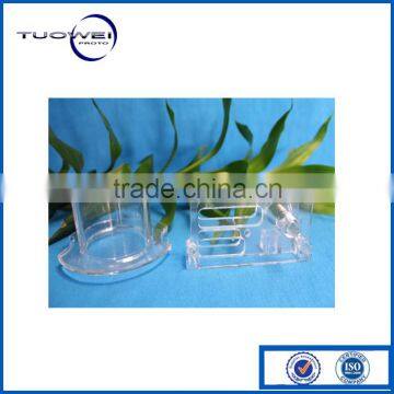 CNC Machined different shapes transparent bottle of PMMA