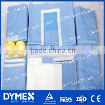 Disposable Surgical Eye Drape with adhensive fenestration