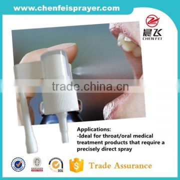 Chinese supply bottle usage oral pump sprayer medical plastic sprayer pump with different design in any color