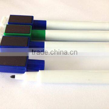 [Cixi chentian factory]Multi-color High quality non-toxic Mini whiteboard marker with brush for school