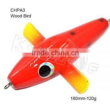 Chentilly CHPA3 topwater fishing tackle jigs wooden bird plane fishing lure